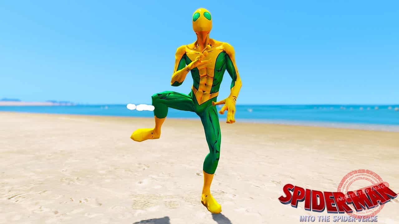 GTA 5 Mods Spiderman Arachnoman in Spider-Man Into the Spider-Verse
