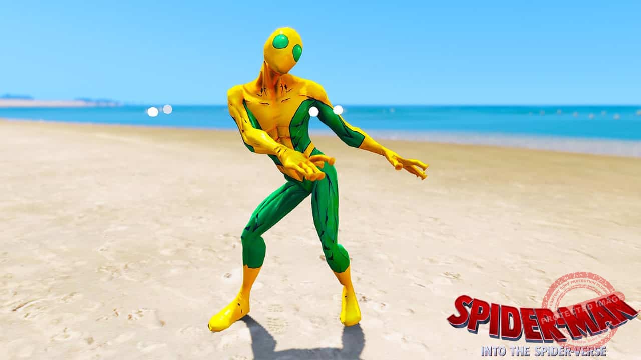 GTA 5 Mods Spiderman Arachnoman in Spider-Man Into the Spider-Verse