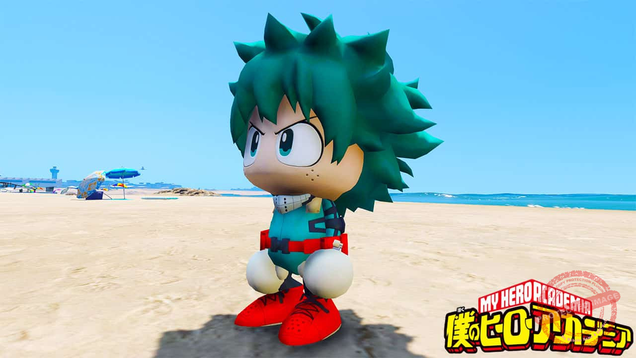 GTA 5 Mods Izuku Deku Midoriya Chibi in My Hero Academia