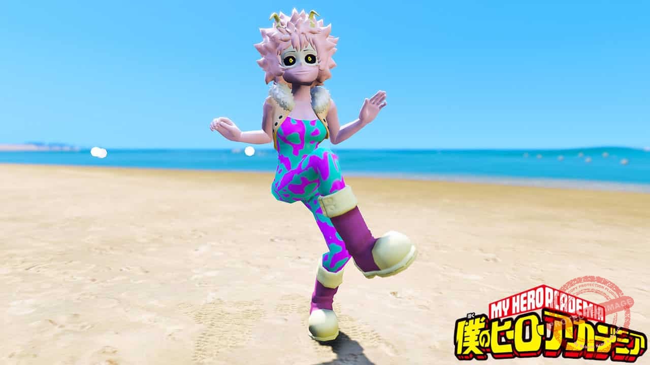 GTA 5 Mods Mina Ashido in My Hero Academia