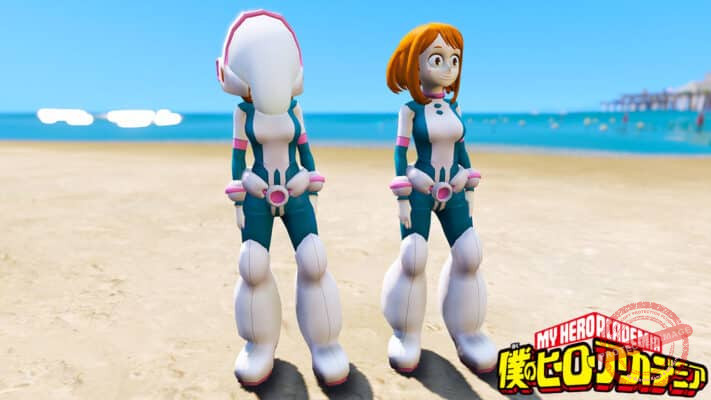GTA 5 Mods Ochako Uraraka in My Hero Academia - GTA 5 Mods Website