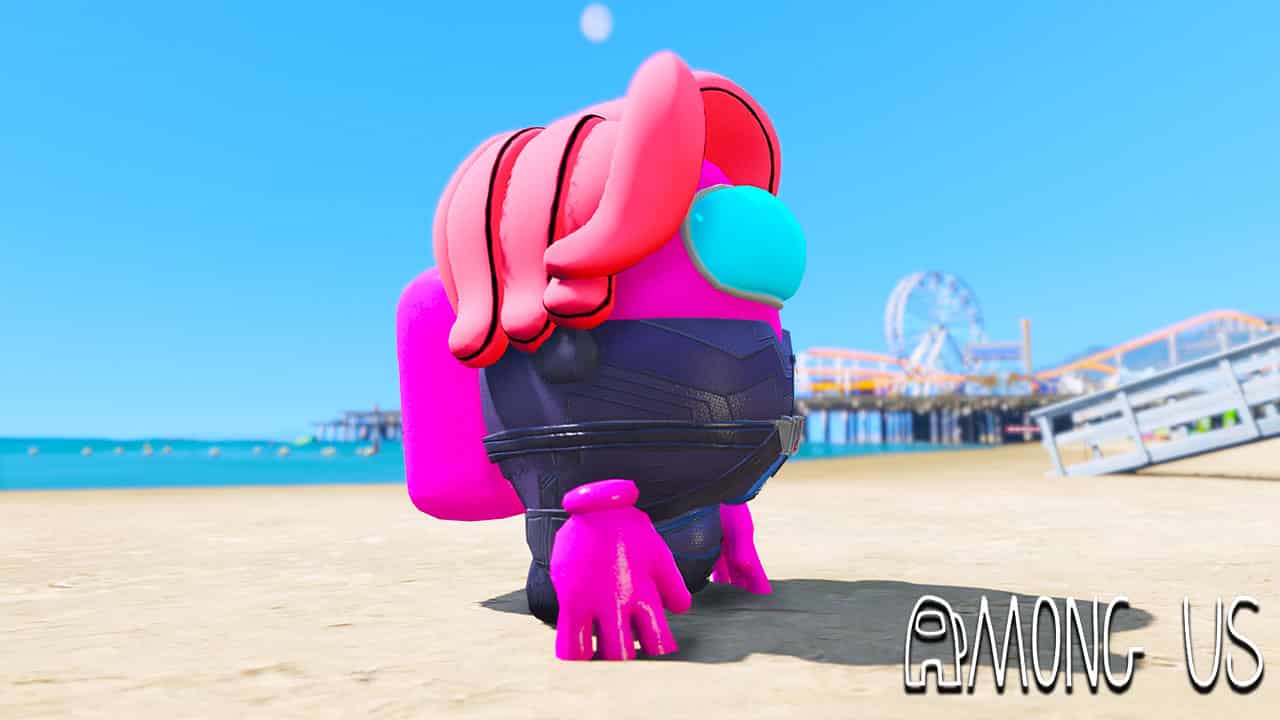 GTA 5 Mods Among Us Black Widow