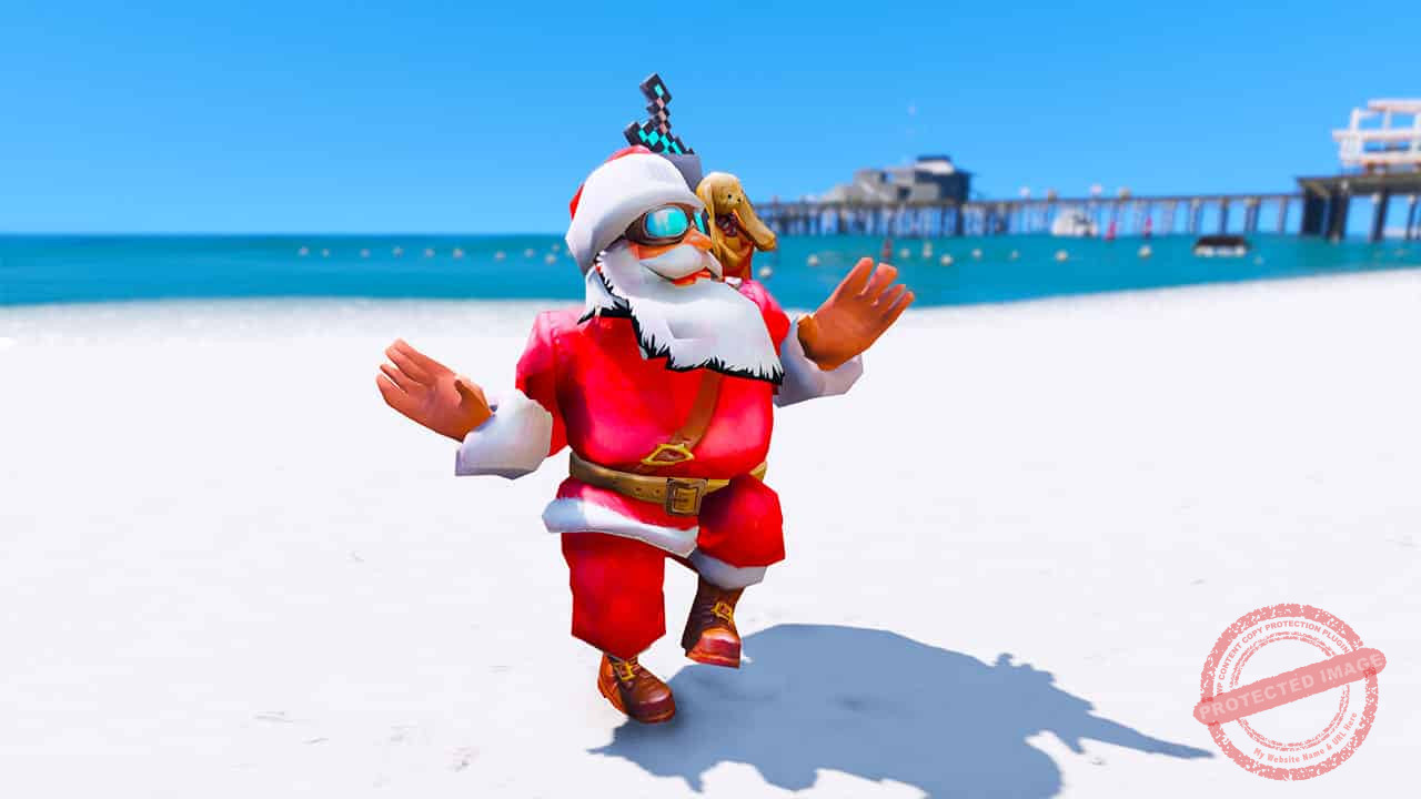 GTA 5 Mods Cartoon Santa Clause V4