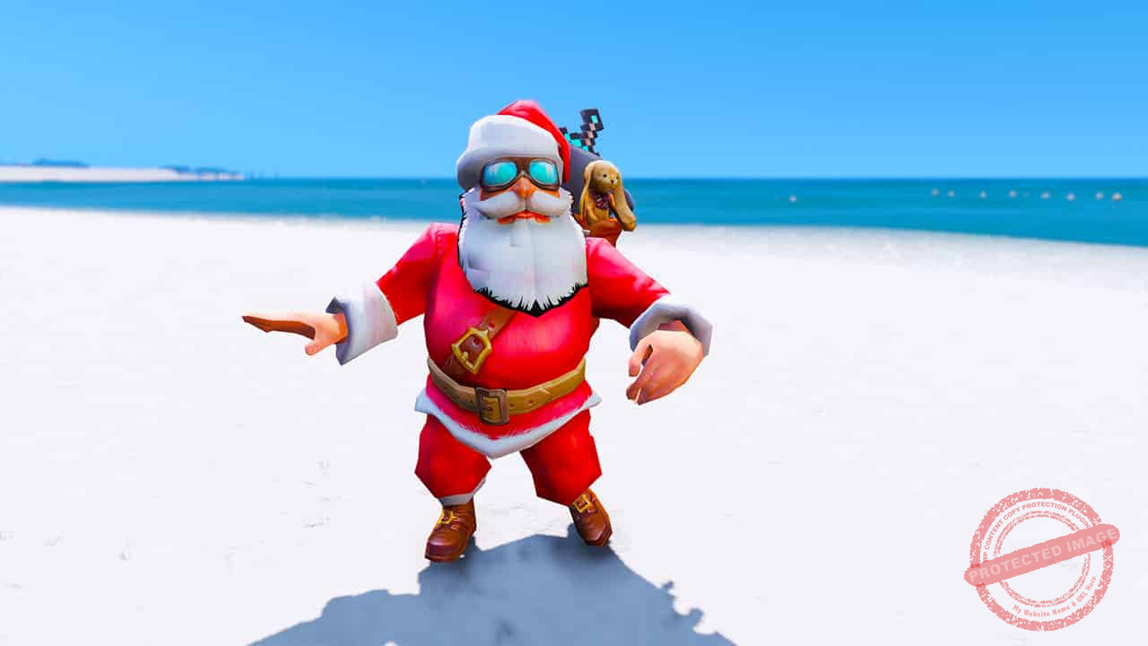 GTA 5 Mods Cartoon Santa Clause V4