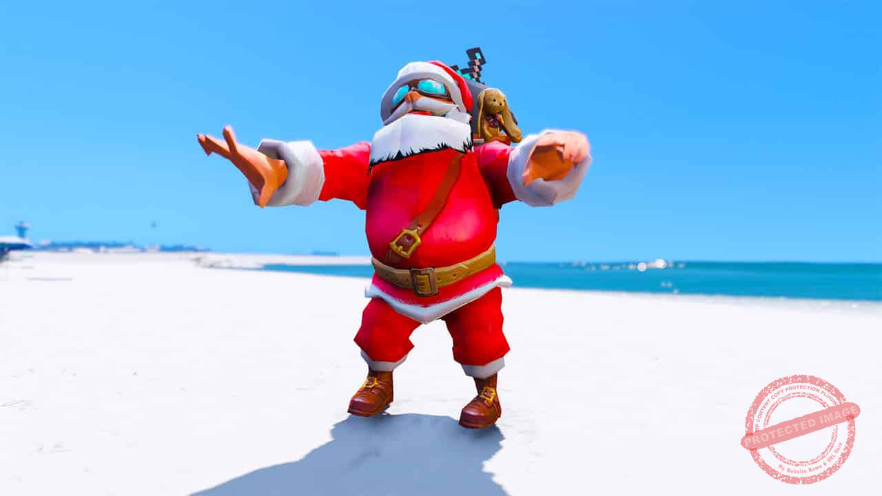 GTA 5 Mods Cartoon Santa Clause V4