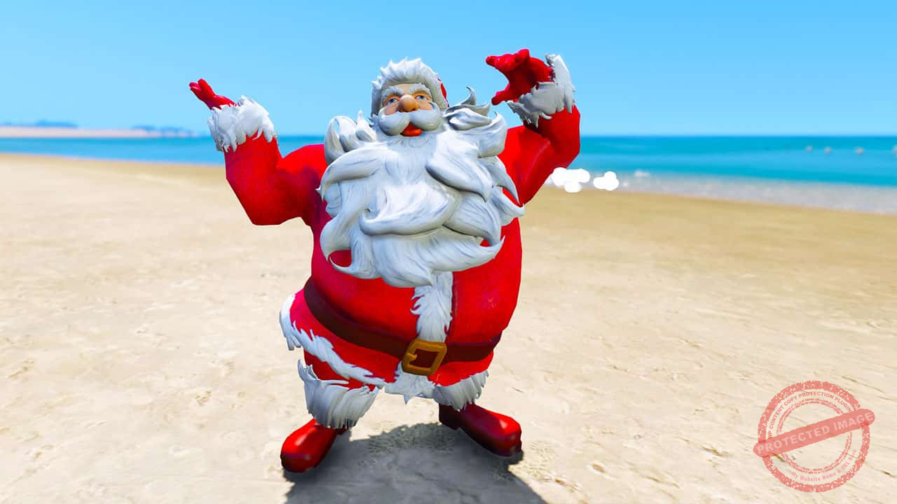 GTA 5 Mods Cartoon Santa Clause V8