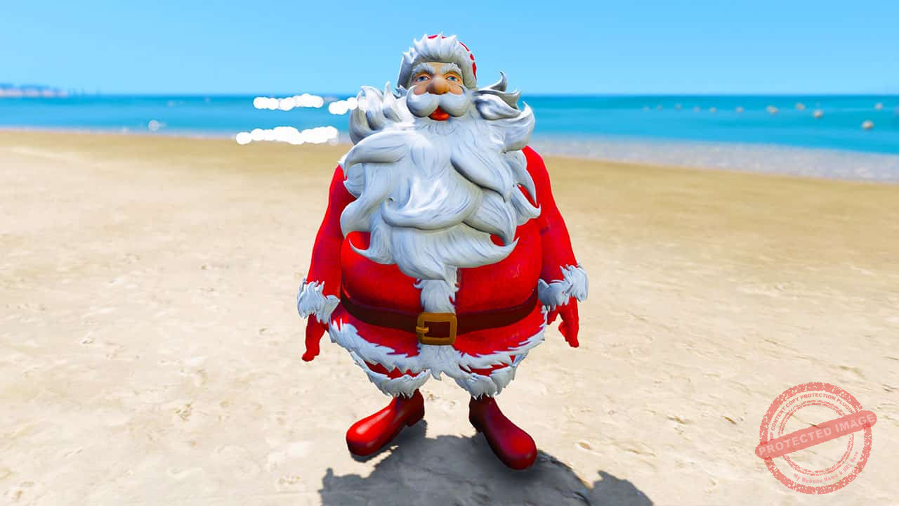 GTA 5 Mods Cartoon Santa Clause V8