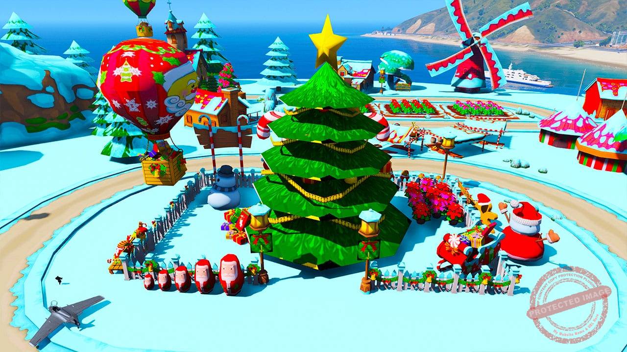 GTA 5 Mods Christmas Cartoon Farm