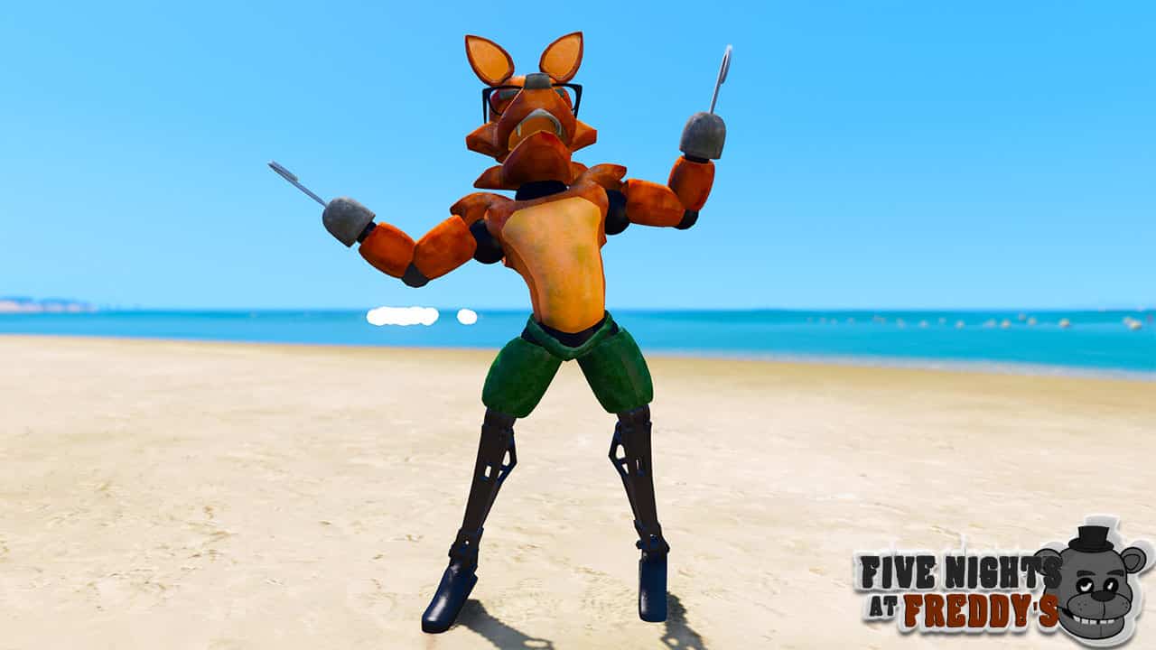 GTA 5 Mods FNAF Stepp'n Foxy