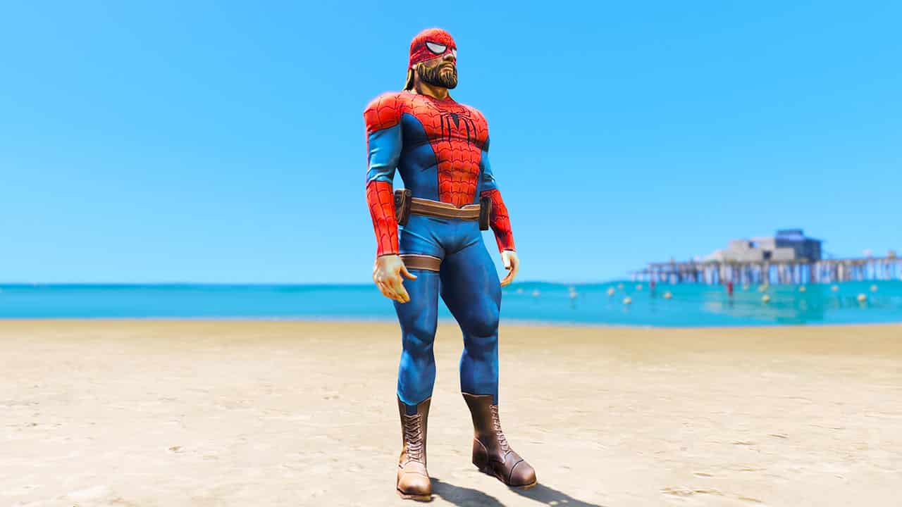 GTA 5 Mods Spiderman HERC