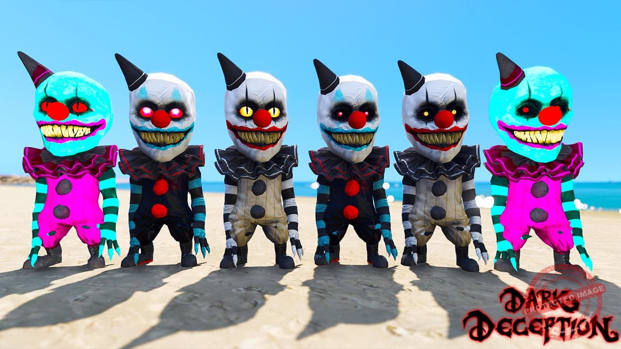 GTA 5 Mods Clown Gremlins in Dark Deception