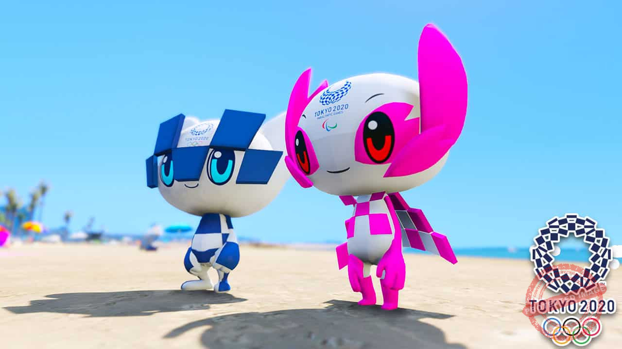 GTA 5 Mods Olympic Tokyo 2020 Mascots FULL PACK