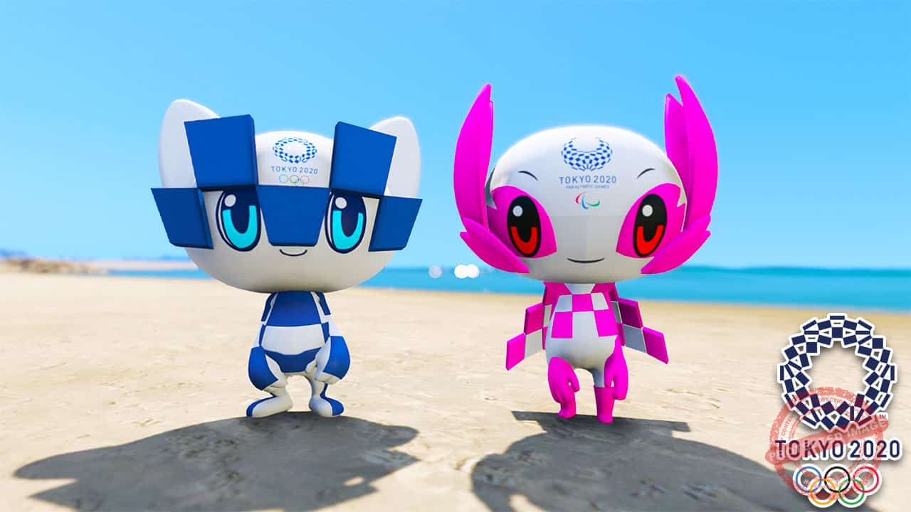 GTA 5 Mods Olympic Tokyo 2020 Mascots FULL PACK
