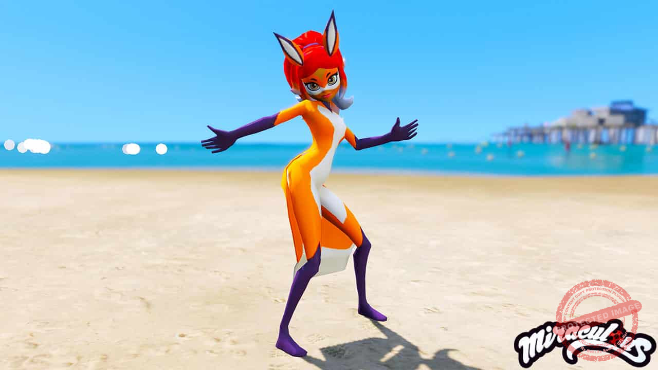 GTA 5 Mods Rena Rouge in Miraculous