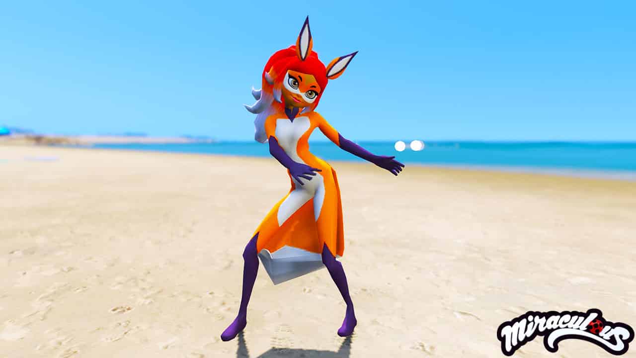 GTA 5 Mods Rena Rouge in Miraculous