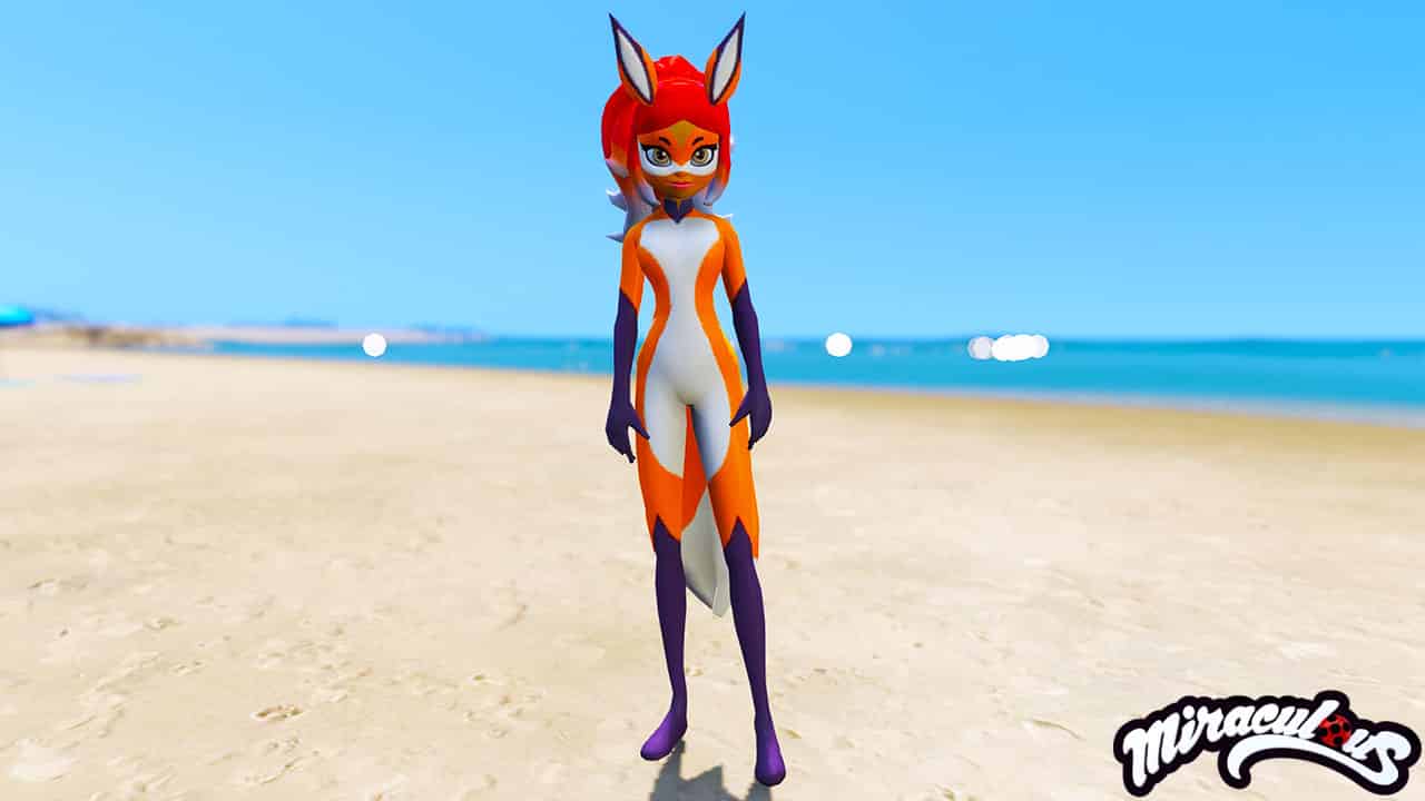 GTA 5 Mods Rena Rouge in Miraculous