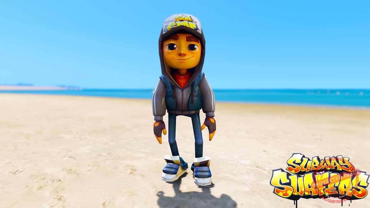 GTA 5 Mods Dark Jake in Subway Surfer