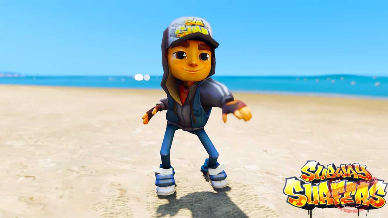 GTA 5 Mods Dark Jake in Subway Surfer