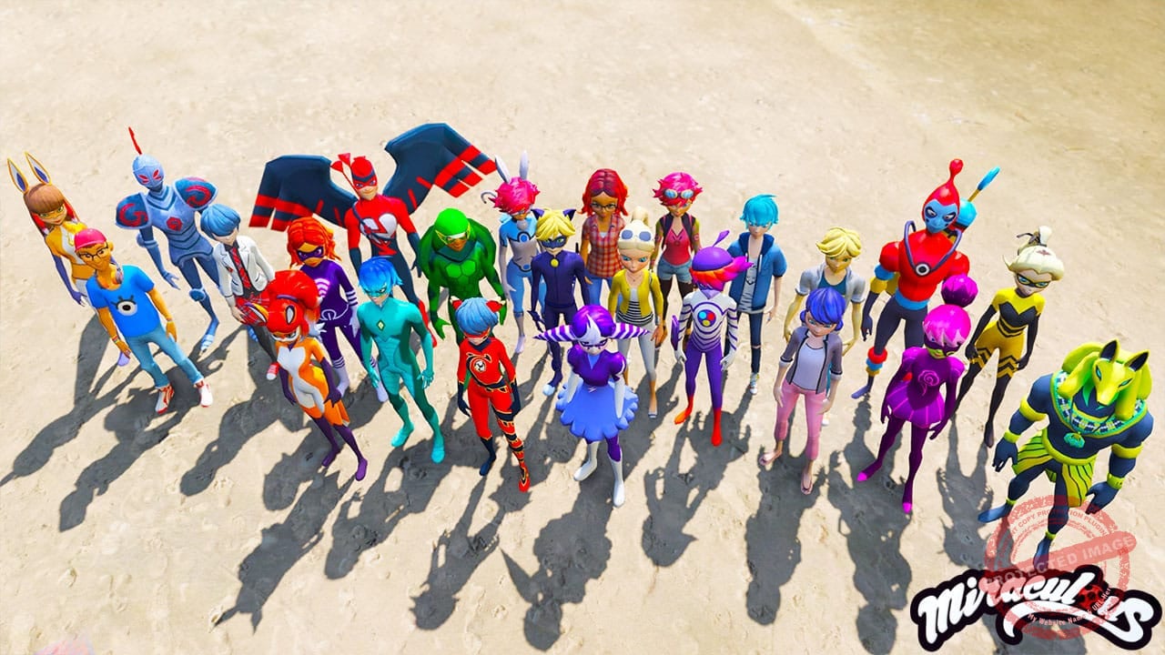 GTA 5 Mods Miraculous Lady Bug Full Pack