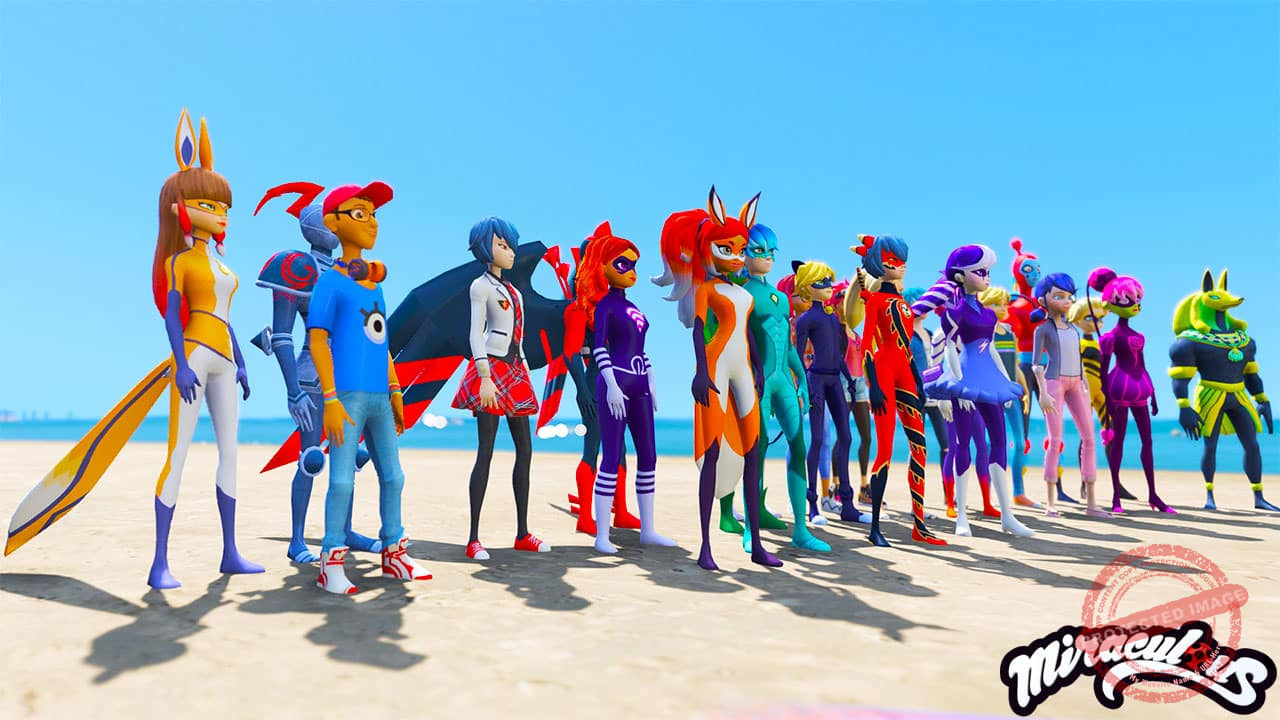 GTA 5 Mods Miraculous Lady Bug Full Pack