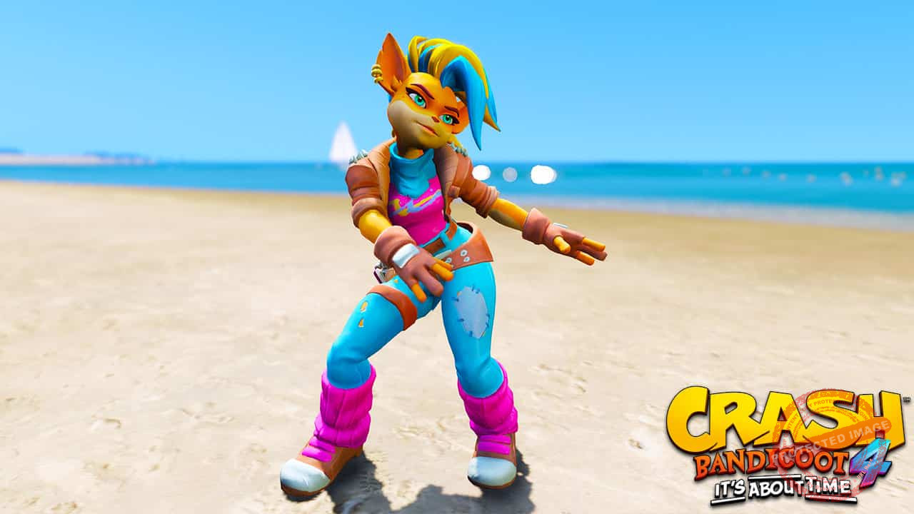 GTA 5 Mods Tawna in Crash Bandicoot 4