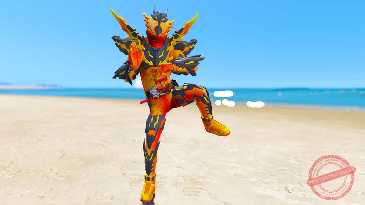 GTA 5 Mods Kamen Rider Cross-Z Magma