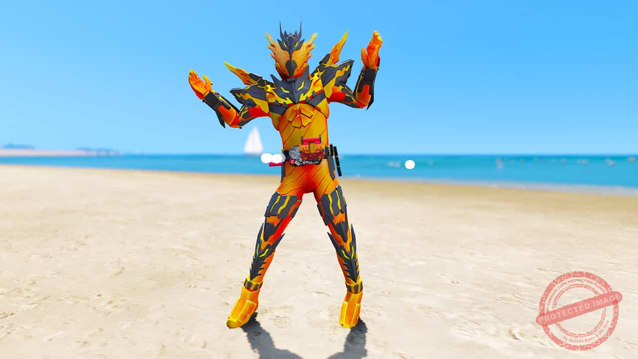 GTA 5 Mods Kamen Rider Cross-Z Magma