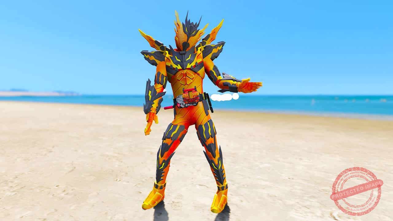 GTA 5 Mods Kamen Rider Cross-Z Magma