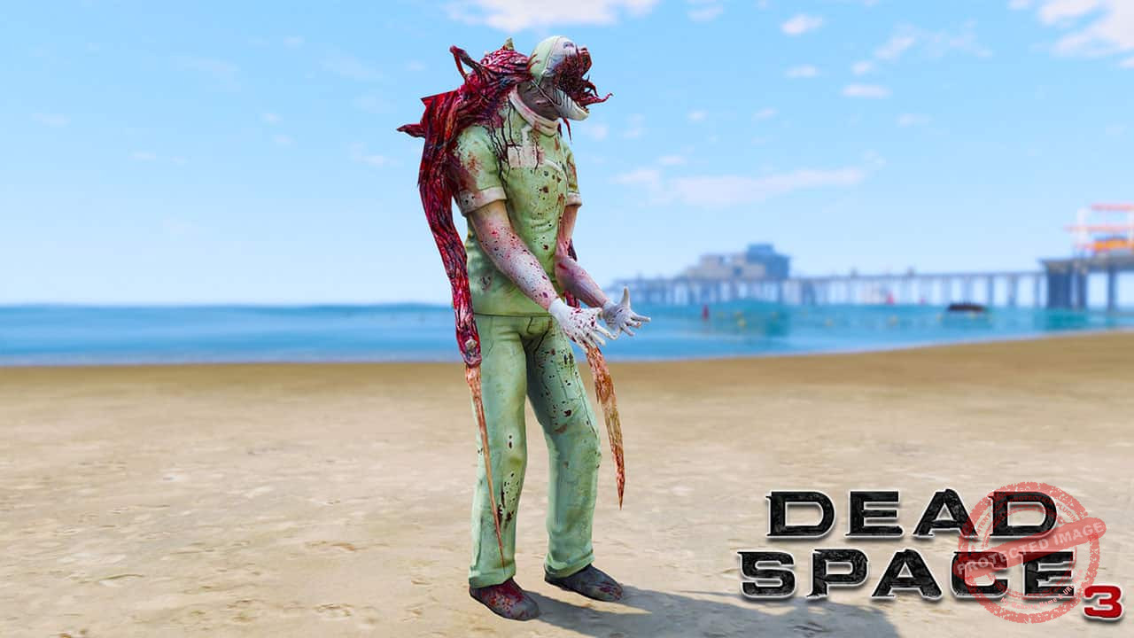 GTA 5 Mods Slasher Doctor in Dead Space