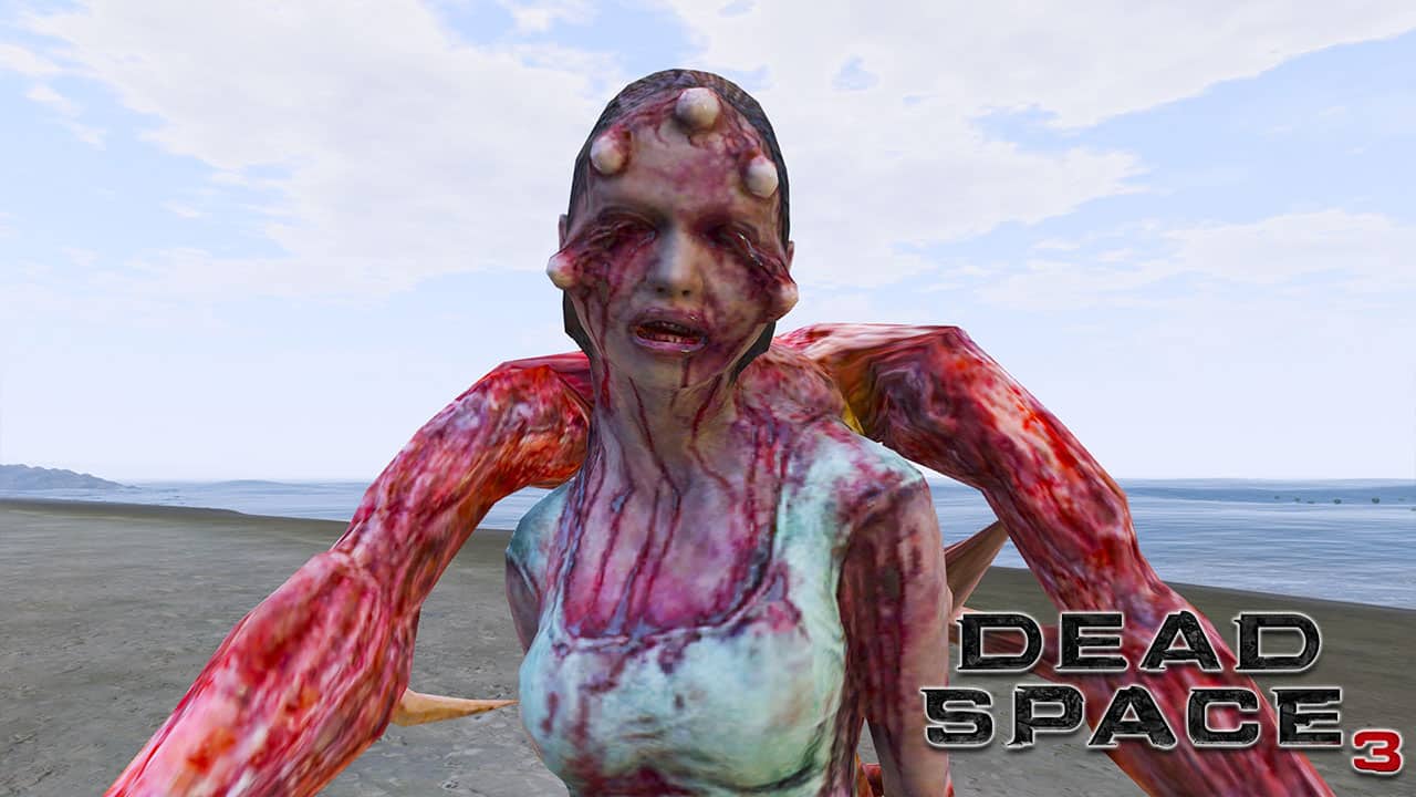 GTA 5 Mods Slasher Eyes Female in Dead Space