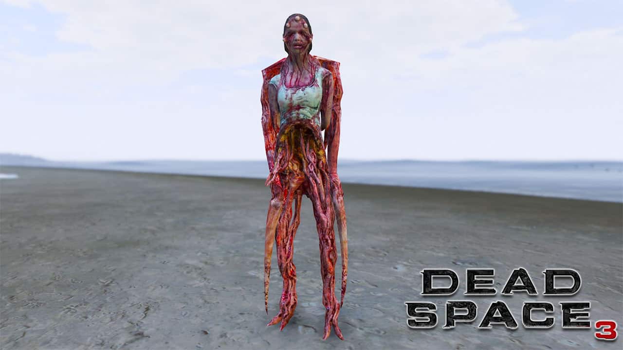 GTA 5 Mods Slasher Eyes Female in Dead Space