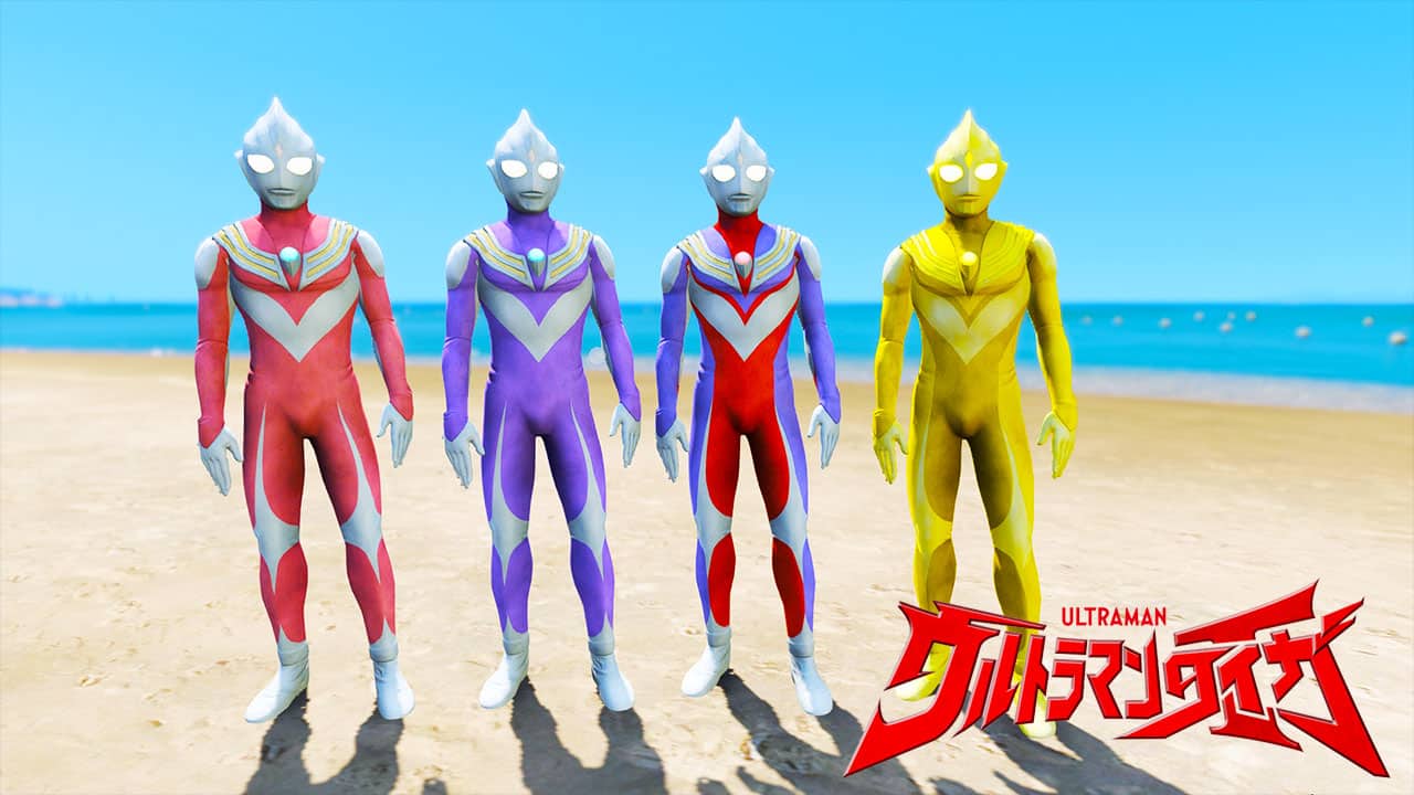 GTA 5 Mods Ultraman Tiga 4 Version