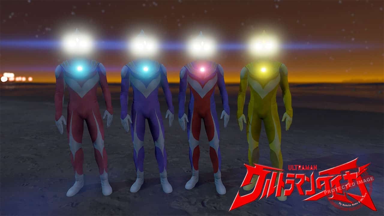 GTA 5 Mods Ultraman Tiga 4 Version