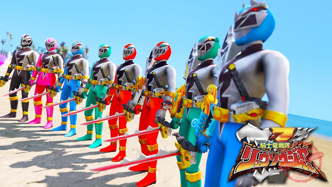 GTA 5 Mods Power Rangers Ryusoulger