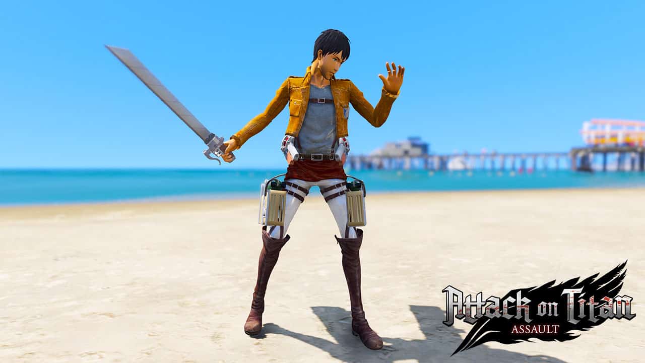 GTA 5 Mods Bertolt Hoover in Attack on Titan