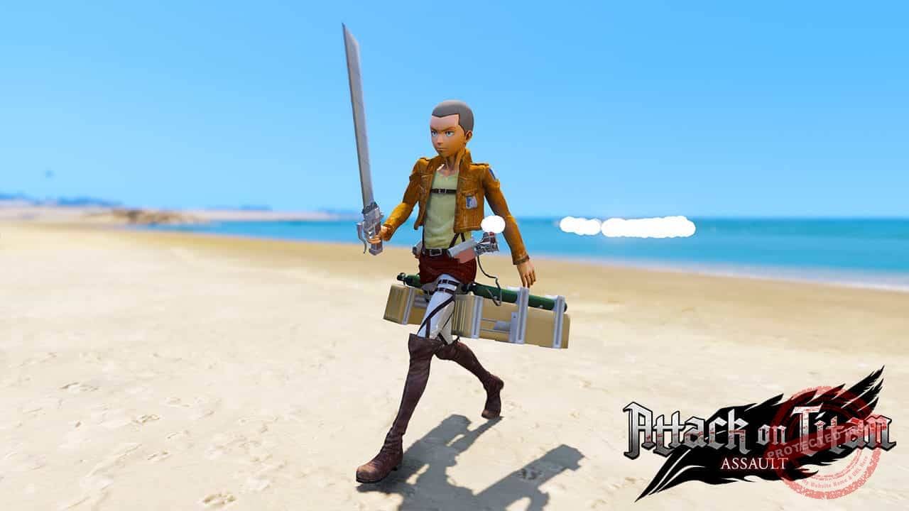 GTA 5 Mods Connie Springer in Attack on Titan