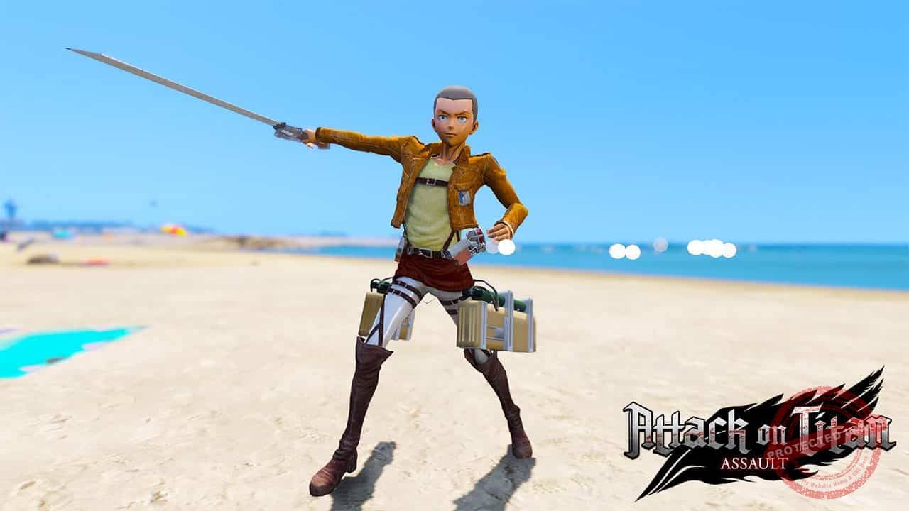 GTA 5 Mods Connie Springer in Attack on Titan