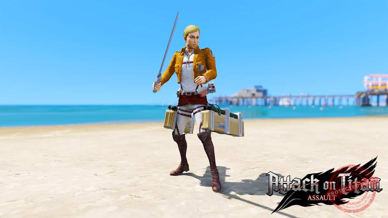 GTA 5 Mods Erwin Smith in Attack on Titan