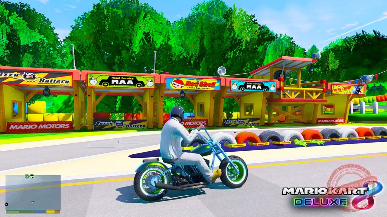 GTA 5 Mods GBA Mario Circuit in Mario Kart 8