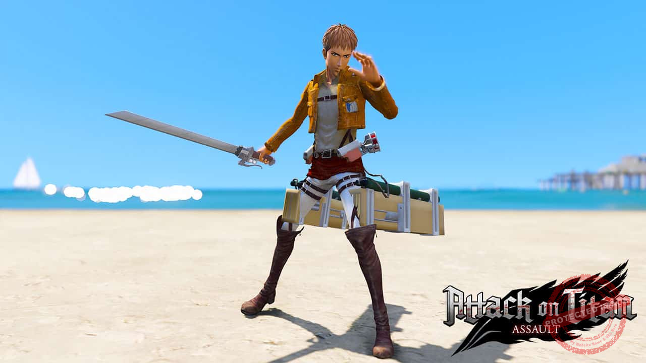 GTA 5 Mods Jean Kirschtein in Attack on Titan