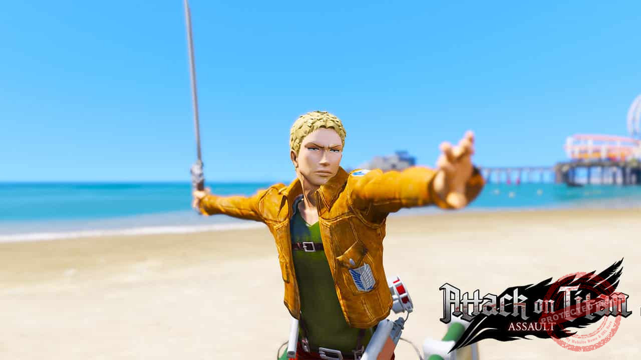 GTA 5 Mods Reiner Braun in Attack on Titan