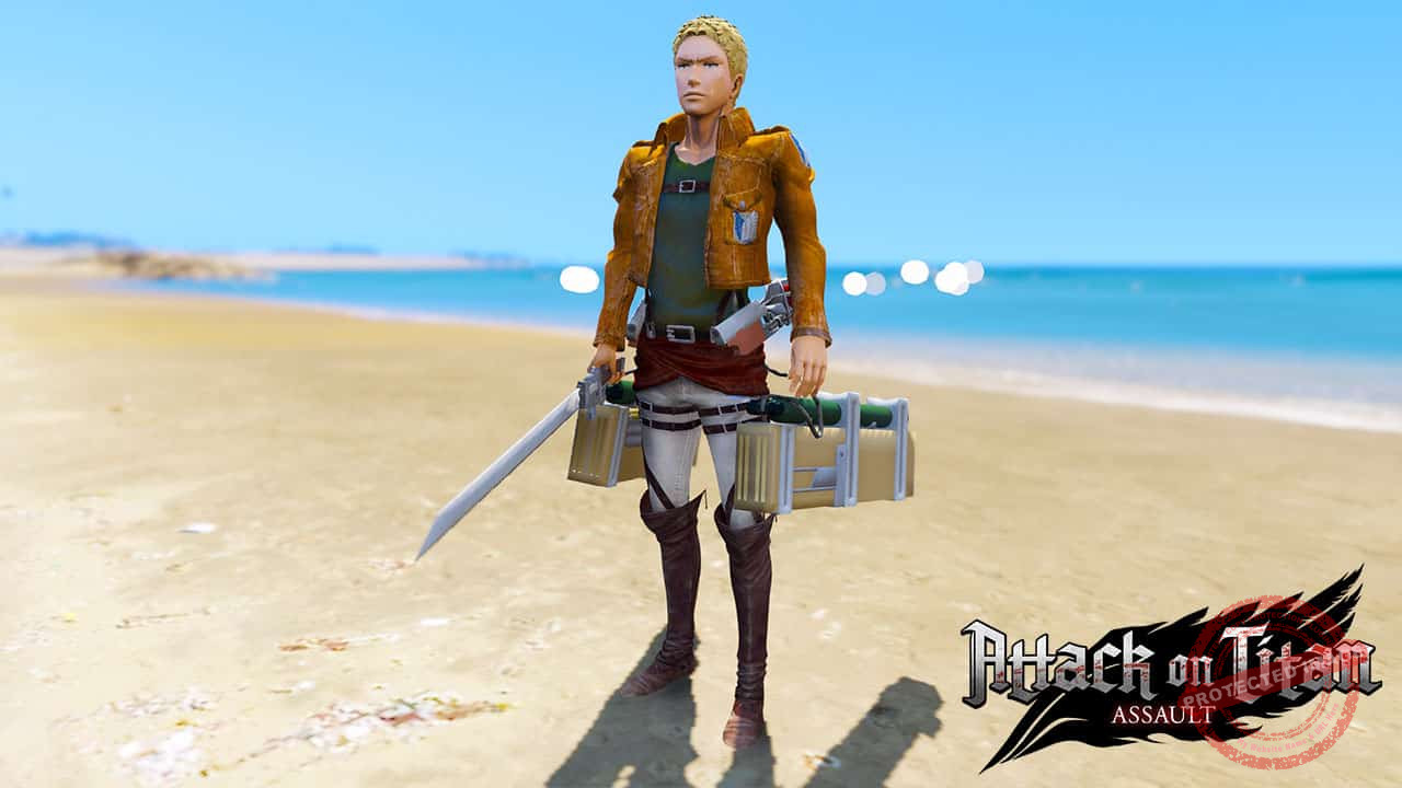 GTA 5 Mods Reiner Braun in Attack on Titan