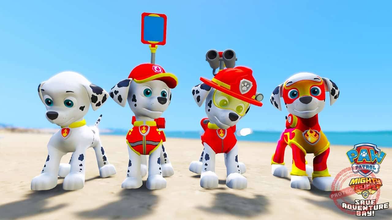 GTA 5 Mods Marshall in Paw Patrol MPSAB