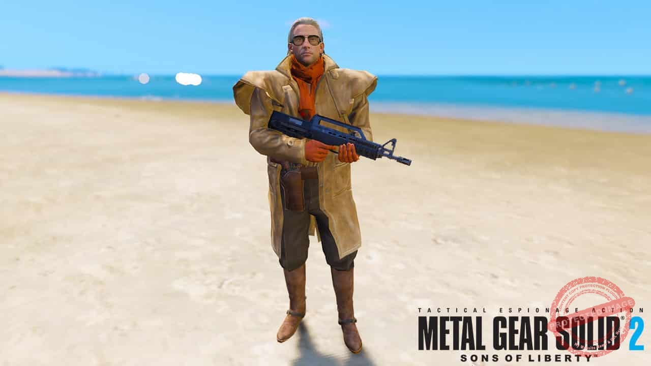GTA 5 Mods Revolver Ocelot in Metal Gear Solid 2
