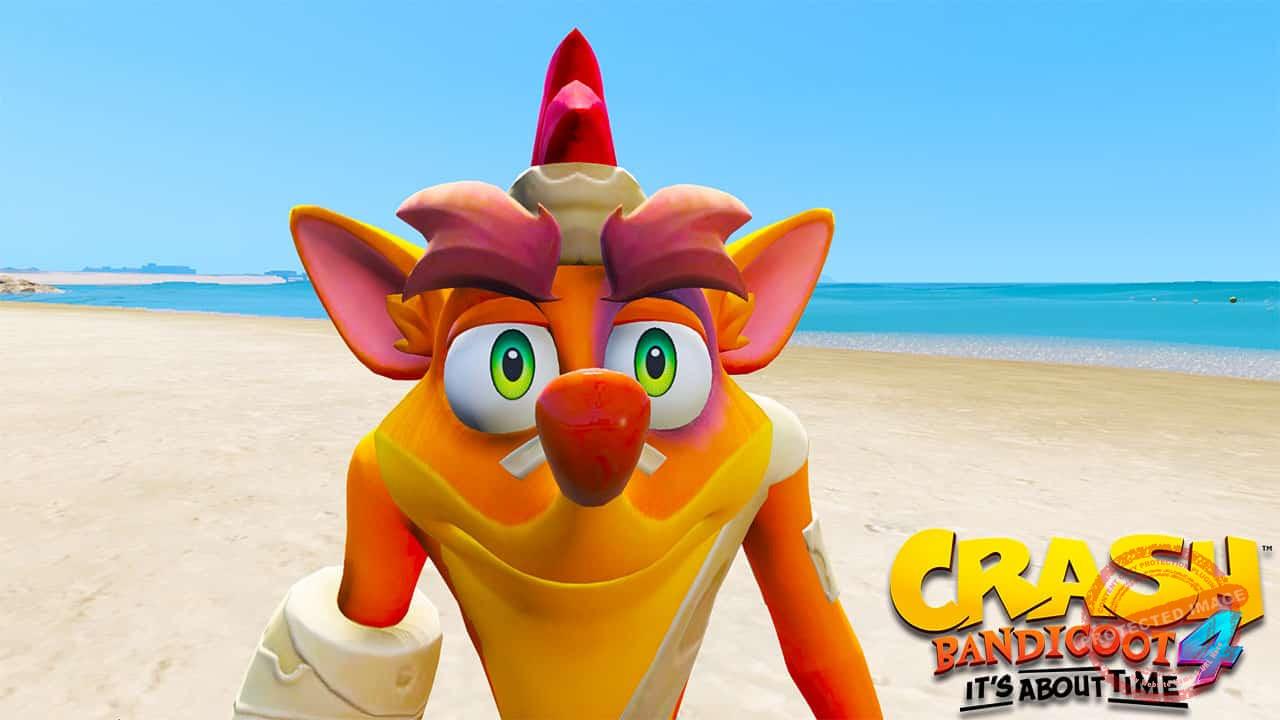 GTA 5 Mods Crash Bandaged in Crash Bandicoot 4