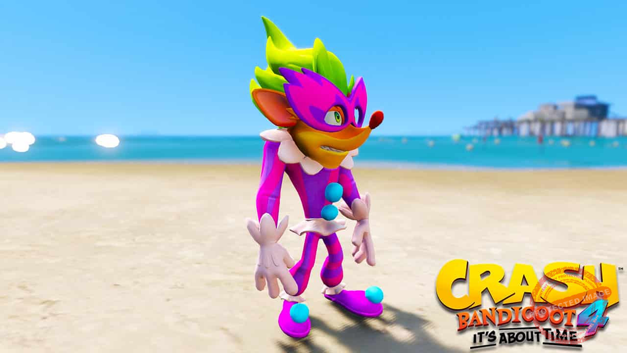 GTA 5 Mods Crash Clown in Crash Bandicoot 4
