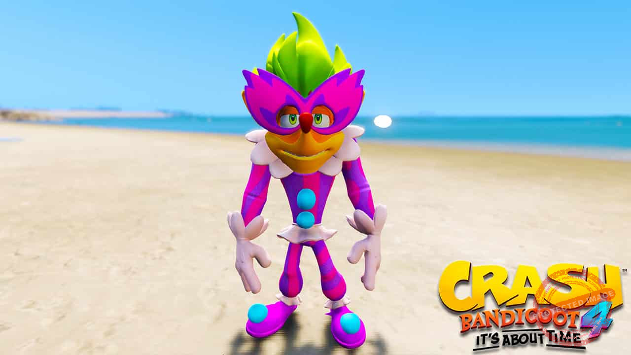 GTA 5 Mods Crash Clown in Crash Bandicoot 4
