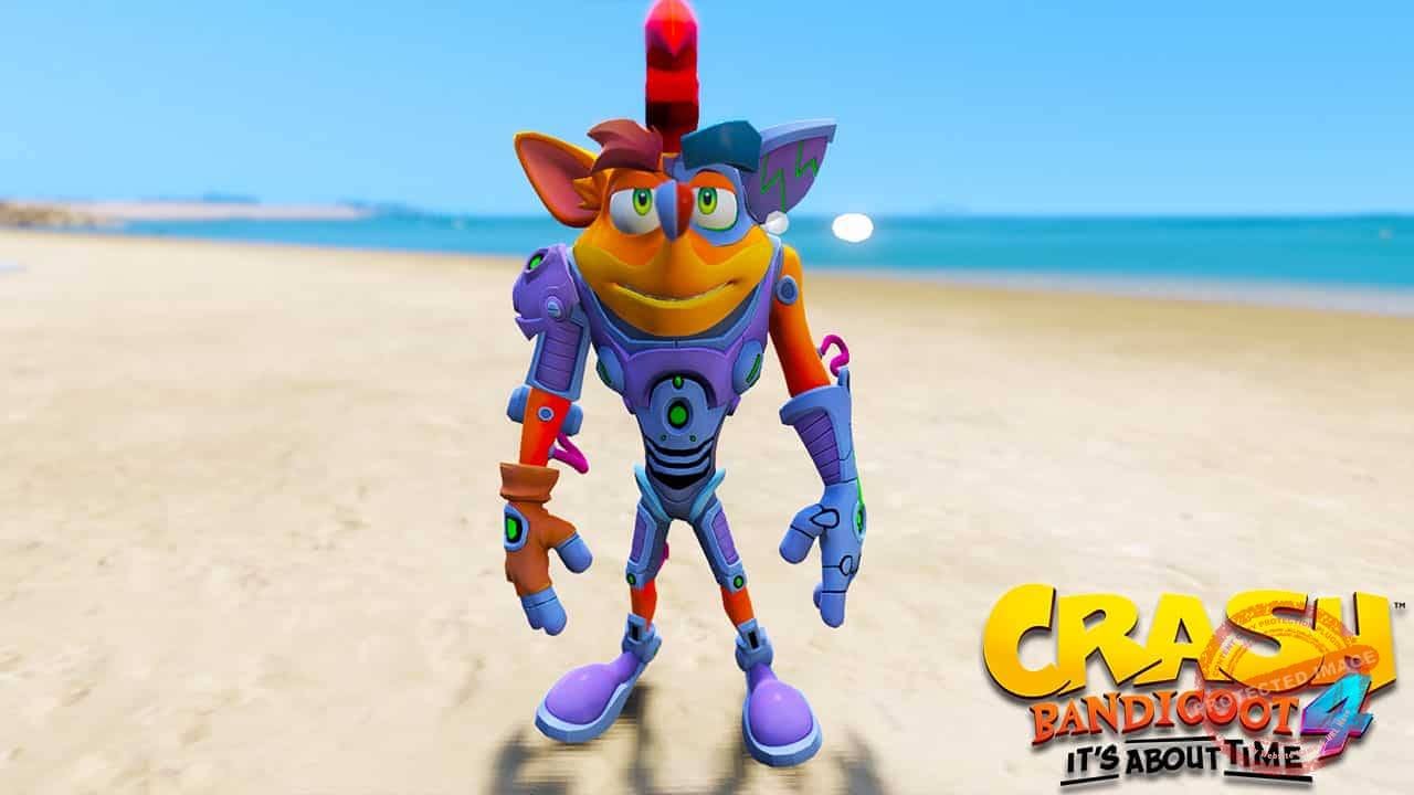 GTA 5 Mods Crash Cyborg in Crash Bandicoot 4
