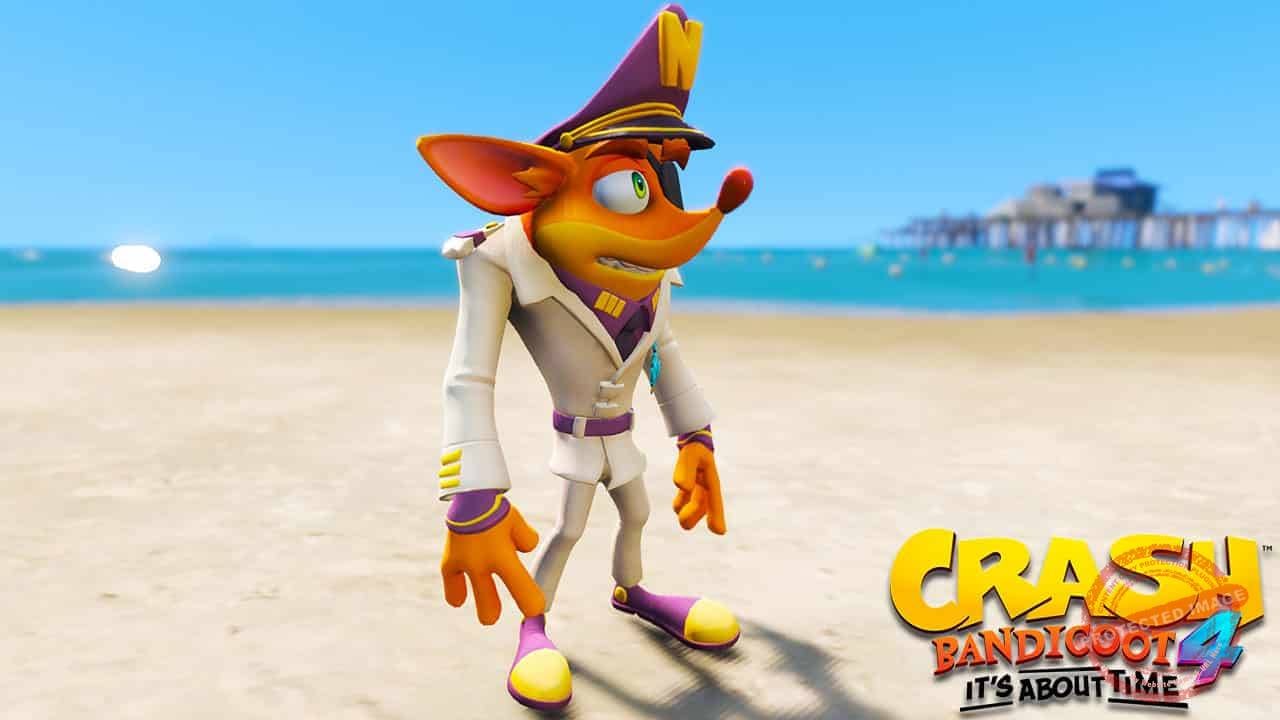 GTA 5 Mods Crash Militar in Crash Bandicoot 4