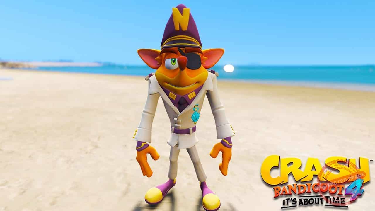 GTA 5 Mods Crash Militar in Crash Bandicoot 4